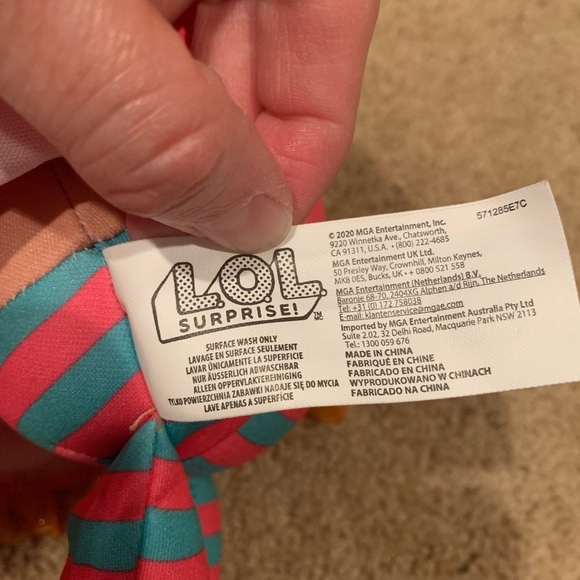 LOL Surprise Neon QT Huggable Plush Doll 16" *Excellent*. - Picture 5 of 5